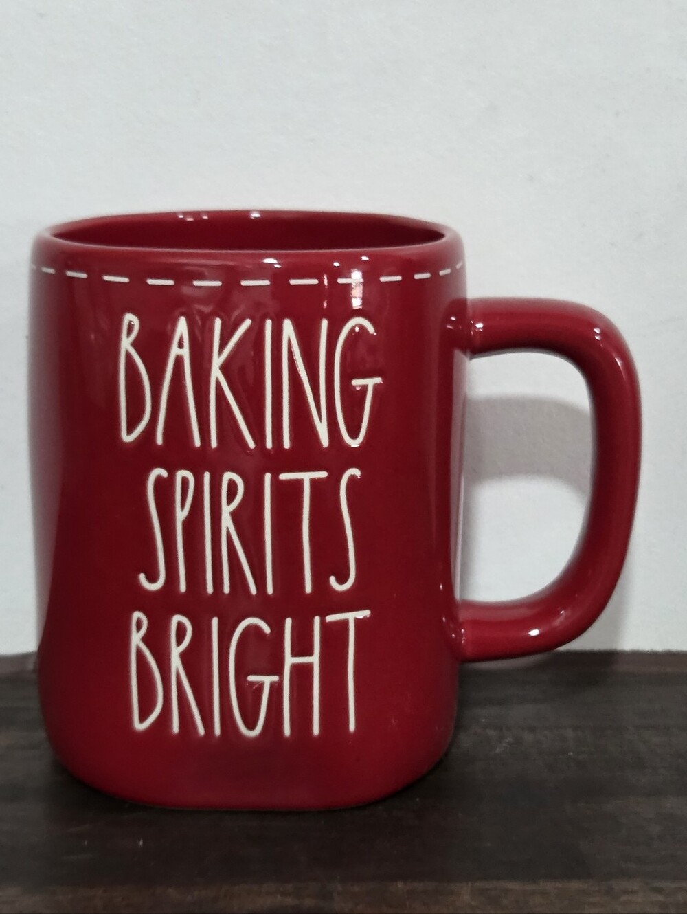 Rae Dunn 'Baking Spirits Bright' Ceramic Mug